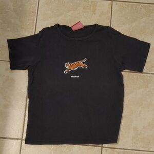 VTG Reebok Bengals Y2K Black Crop Top Size S